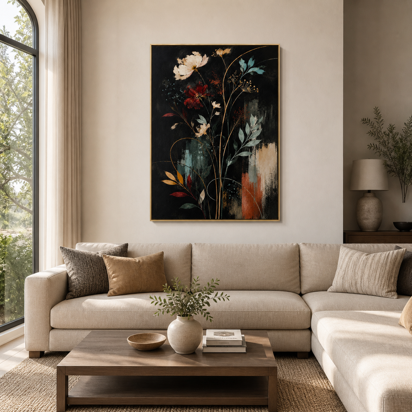 Midnight Botanical Elegance