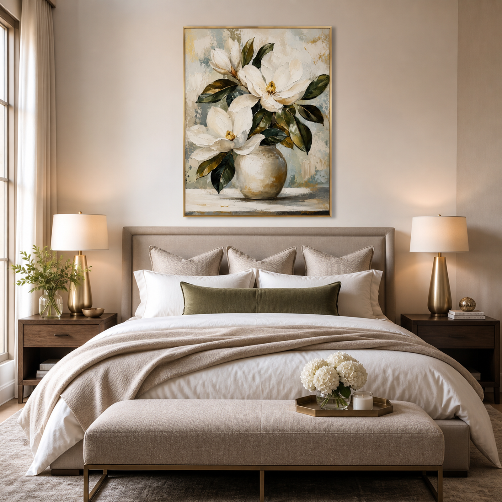 Elegant Magnolia Still Life