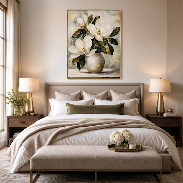 Elegant Magnolia Still Life