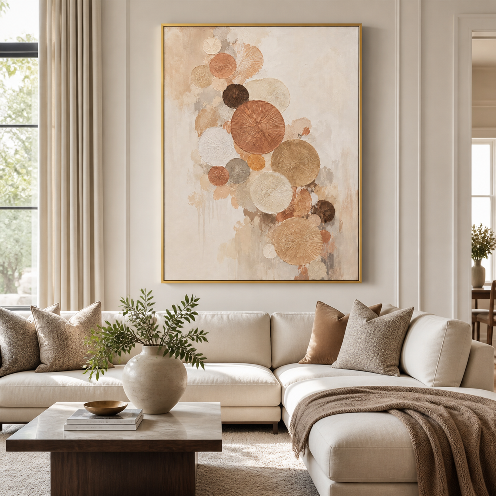 Textured Botanical Harmony