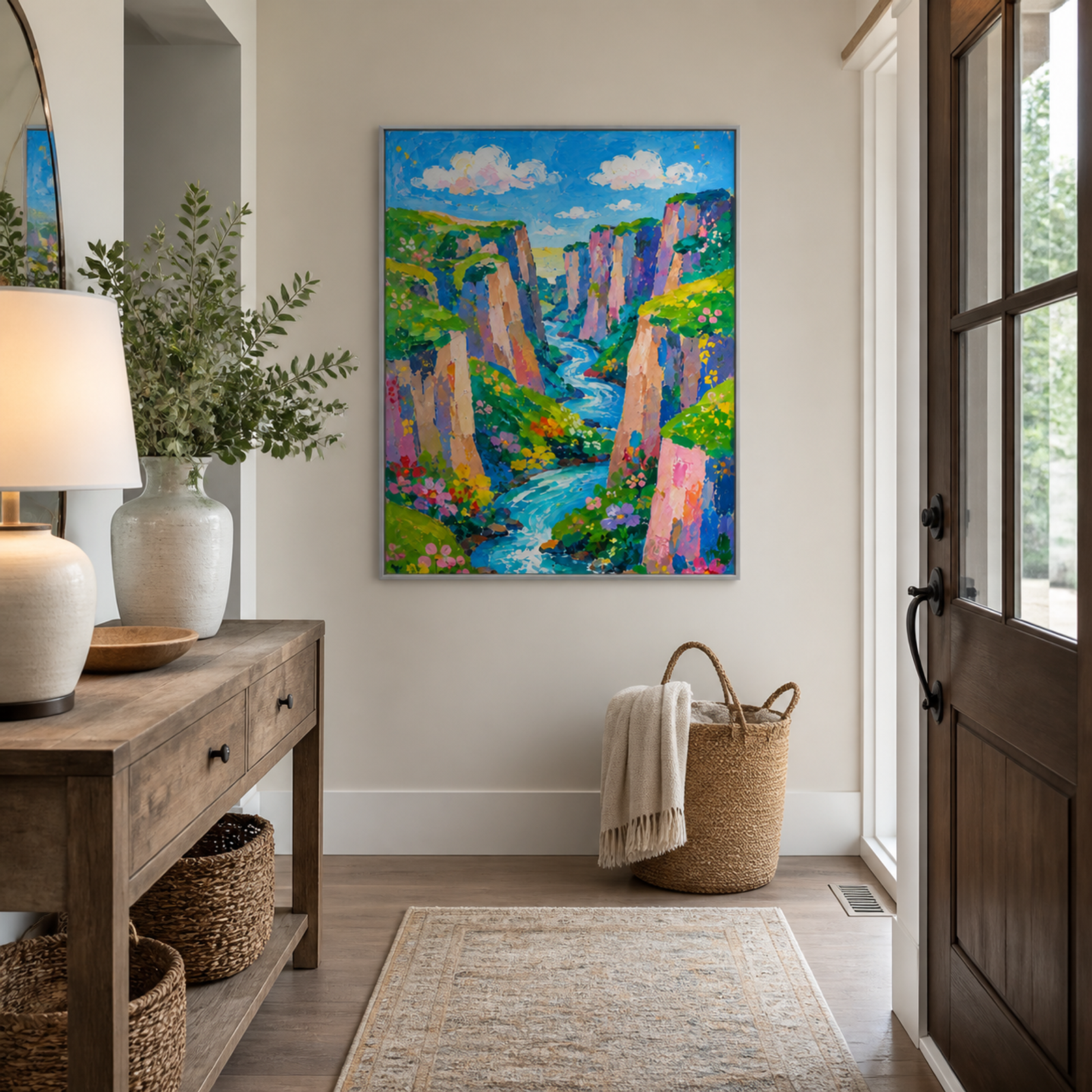 Vibrant Canyon River