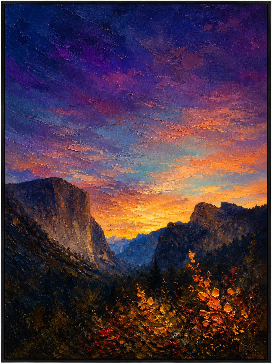Radiant Mountain Sunset
