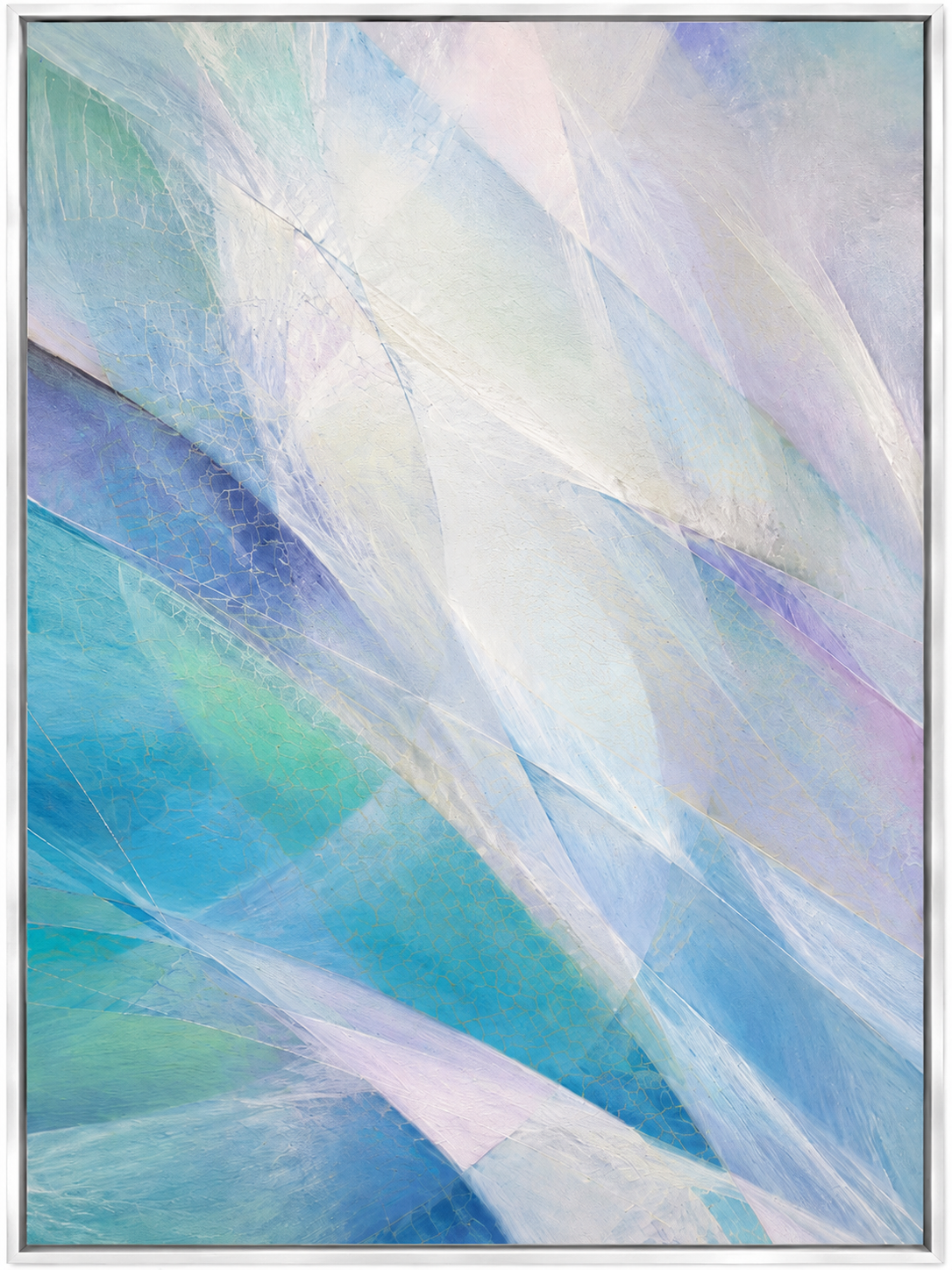 Glacial Blue Abstraction