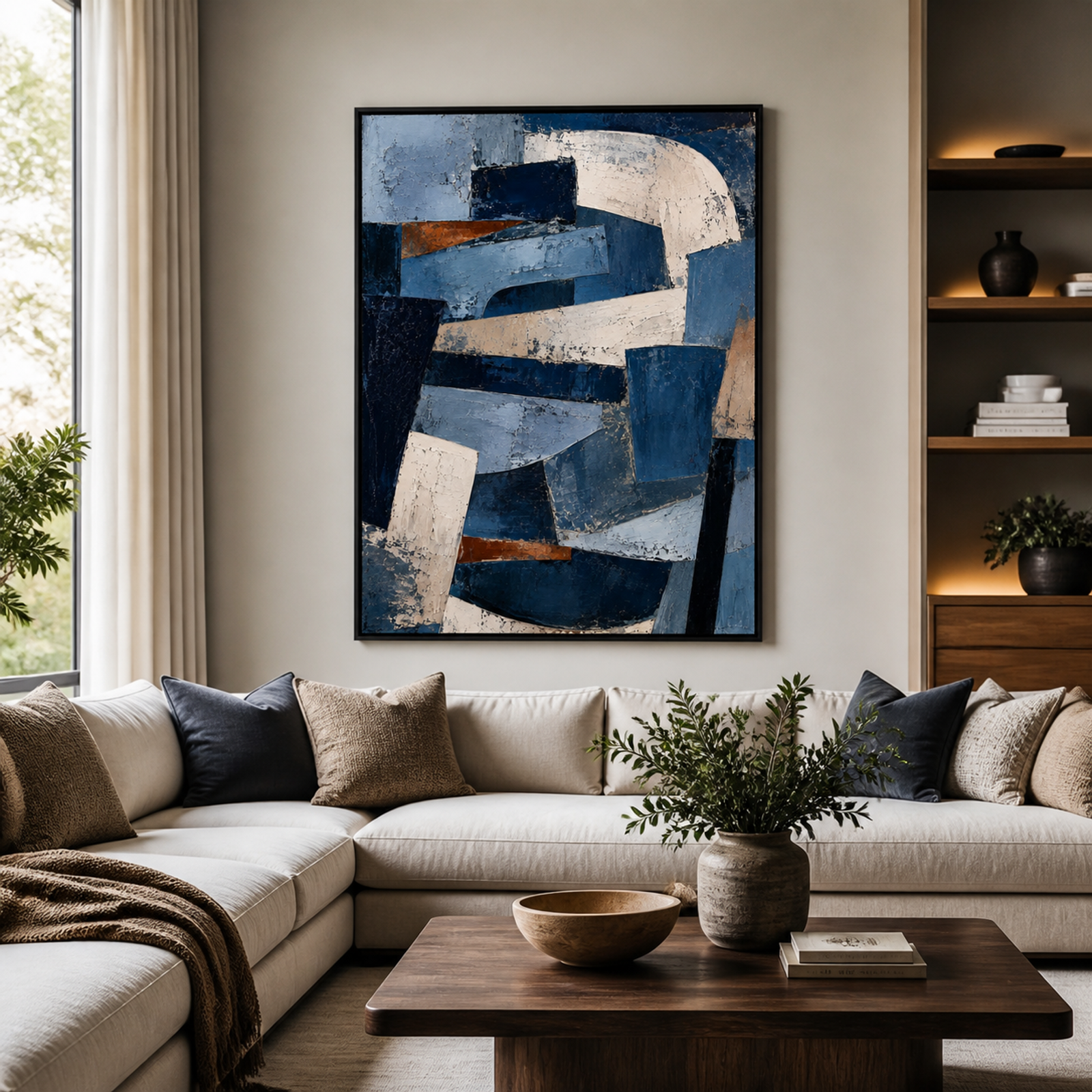 Blue Abstract Geometry
