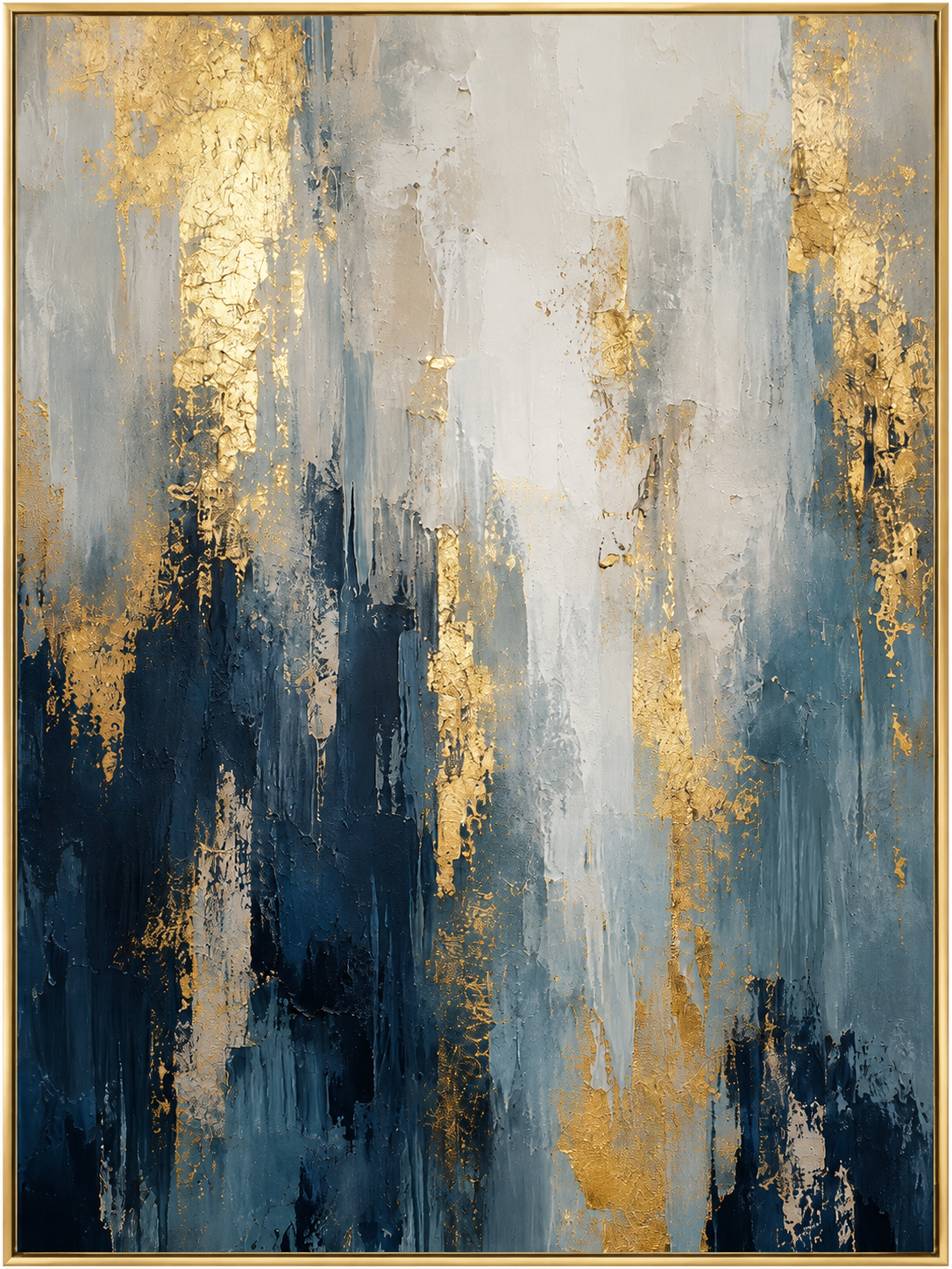 Gilded Blue Abstract
