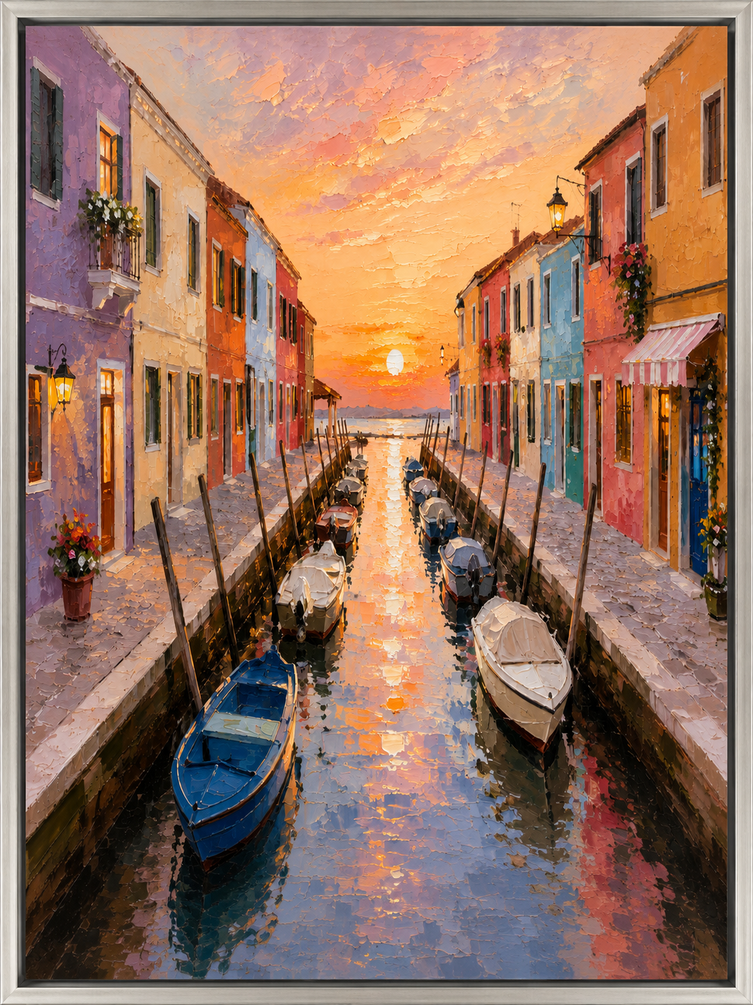 Sunset Canal Reflections