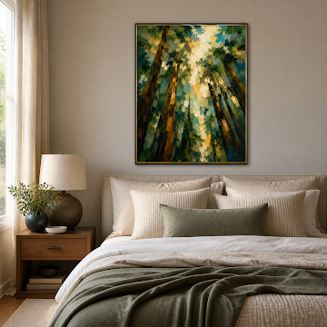 Sunlit Forest Canopy
