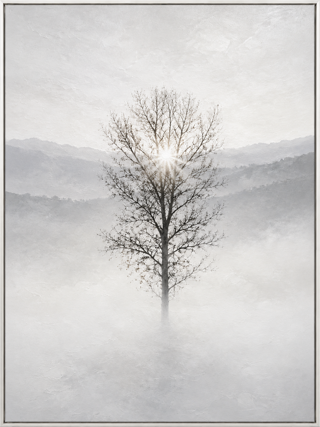 Misty Solitary Tree