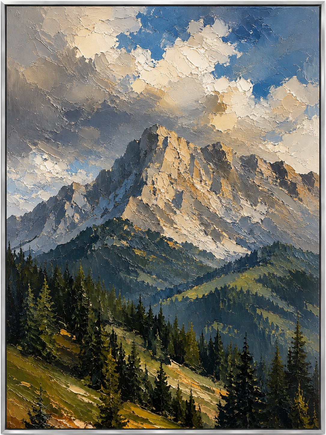 Sunlit Alpine Peaks