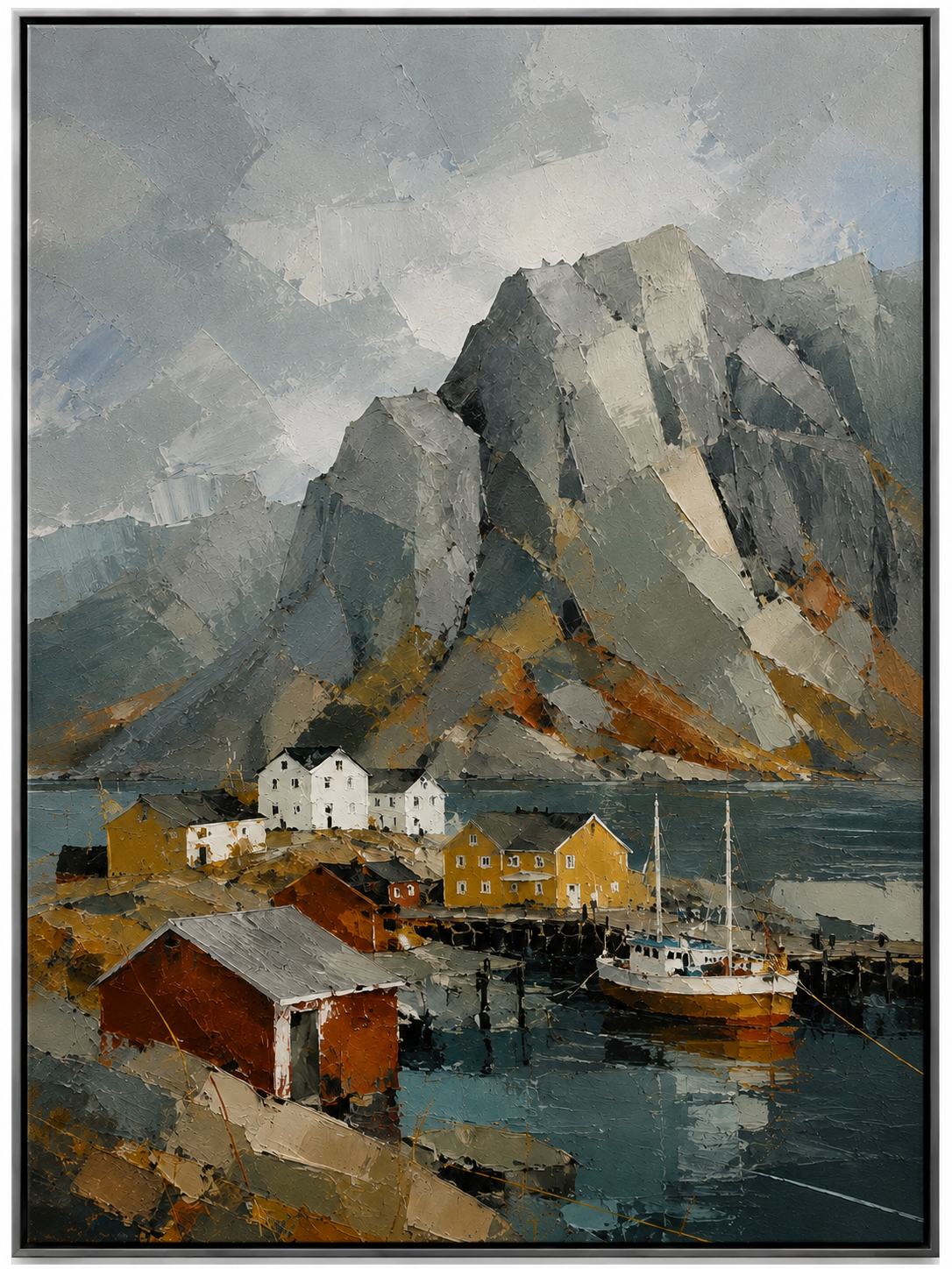 Harbor Beneath Mountain Peaks