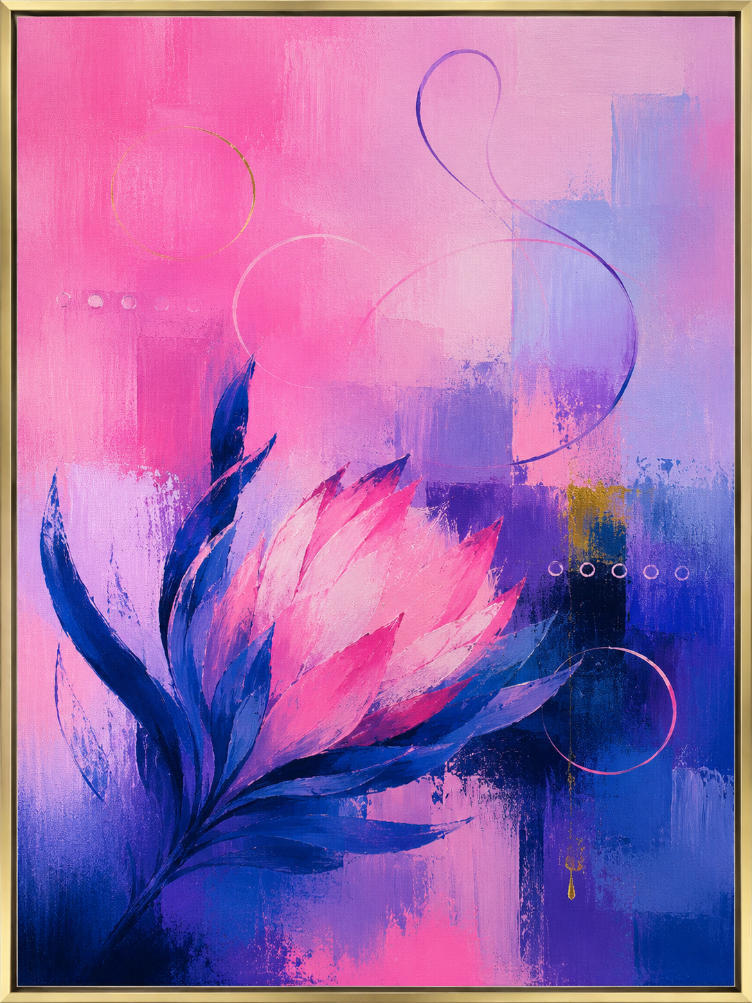 Blush Abstract Bloom
