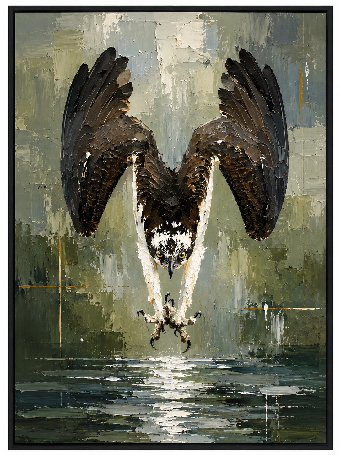 Raptor Over Quiet Water