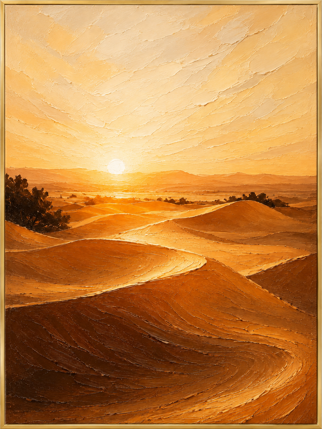 Golden Desert Sunset
