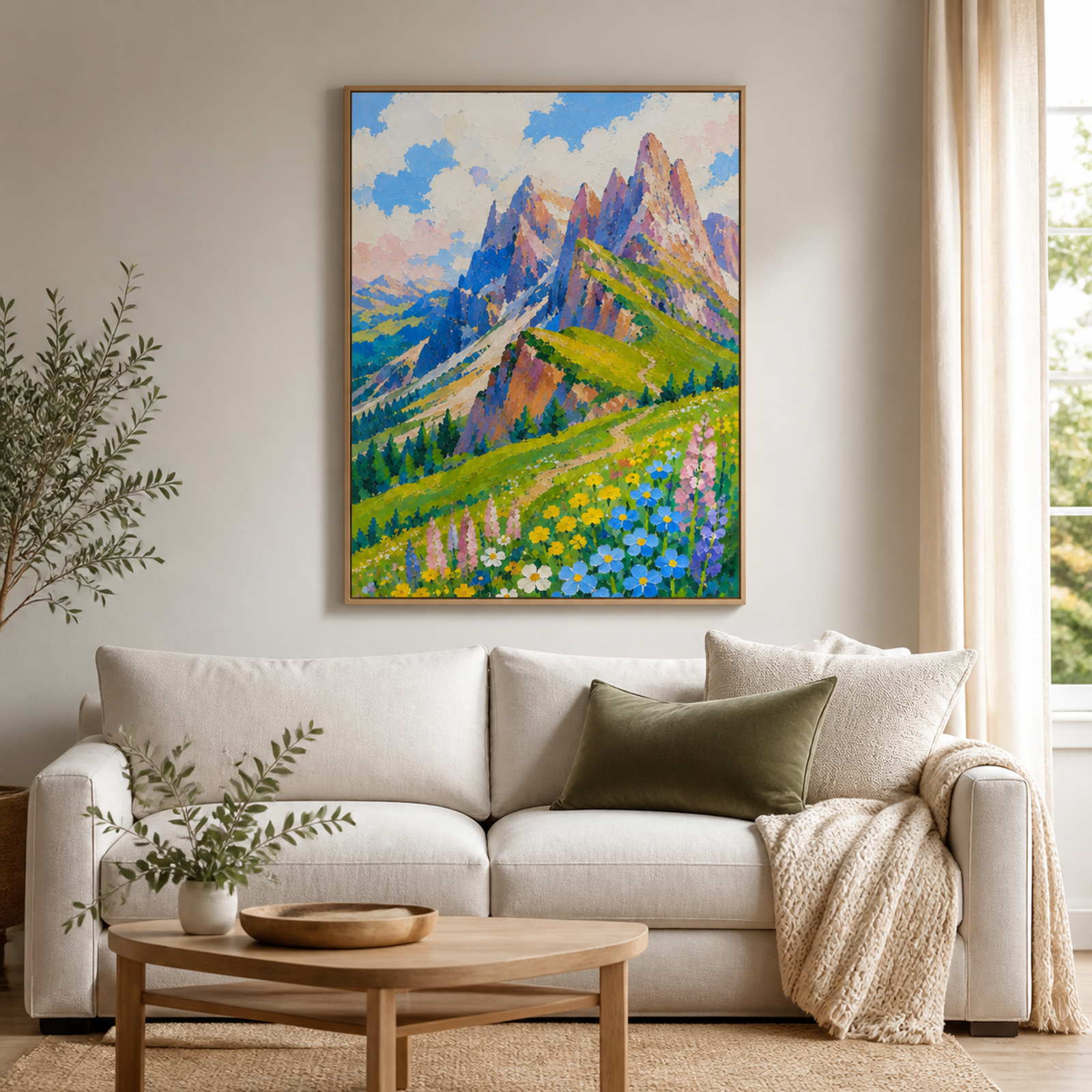 Vibrant Alpine Meadow