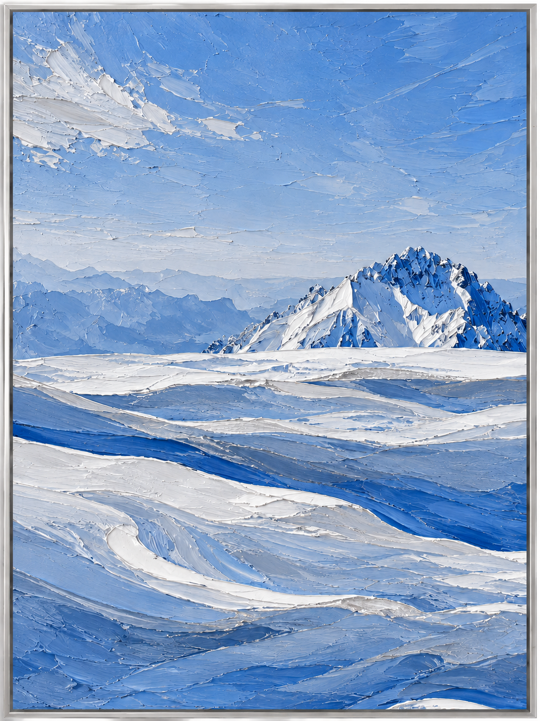 Serene Snowy Mountain