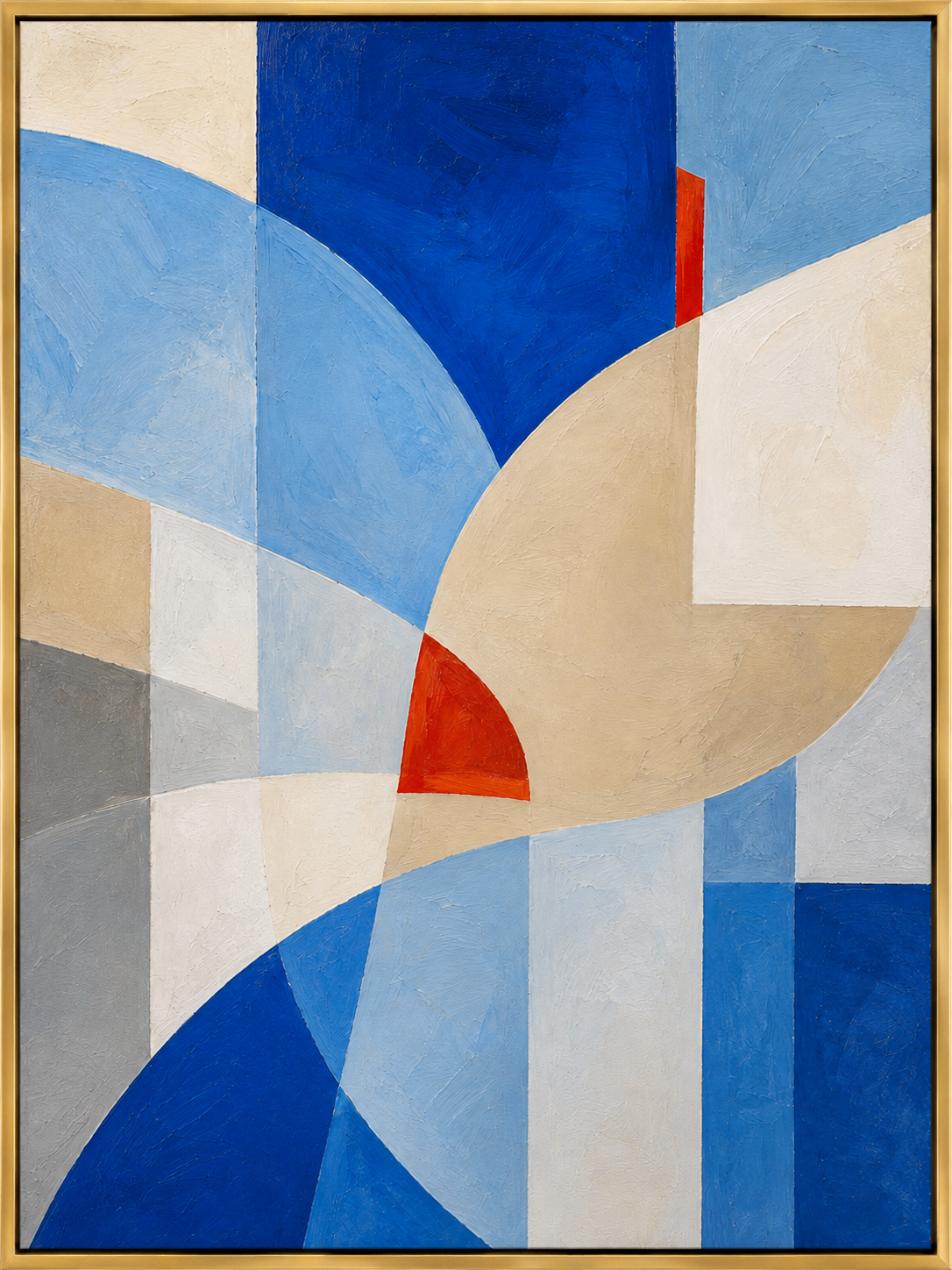 Blue Geometric Harmony