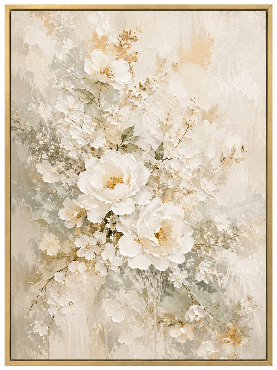 Soft Ivory Floral Bloom