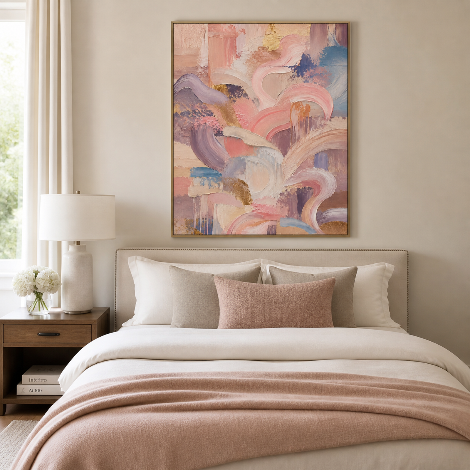 Blush Harmony Abstract
