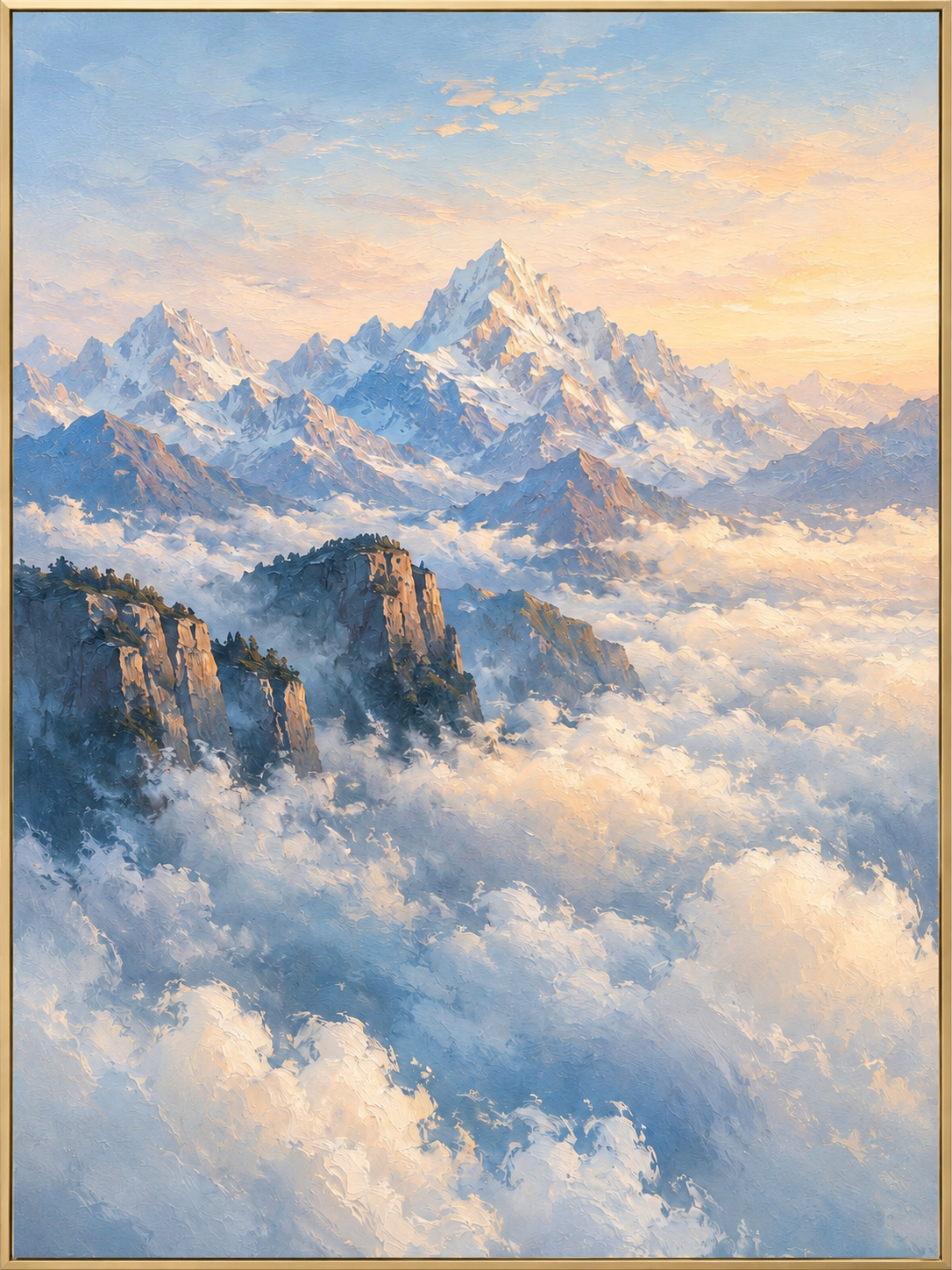 Serene Alpine Sunrise