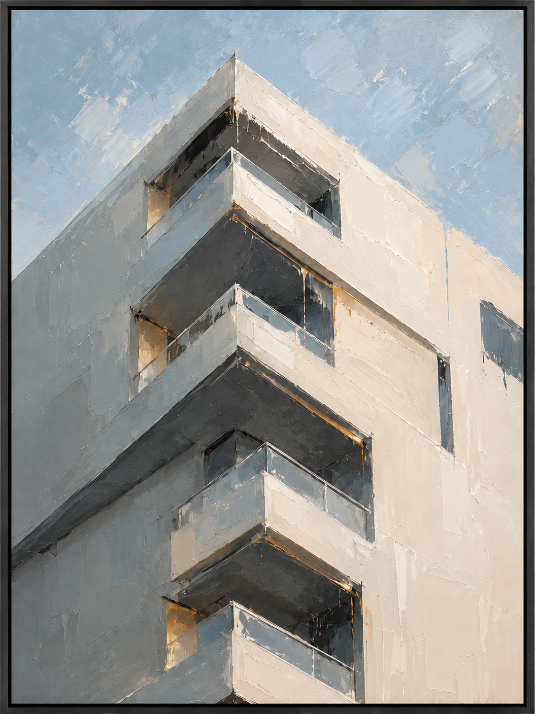 Sunlit Modern Facade