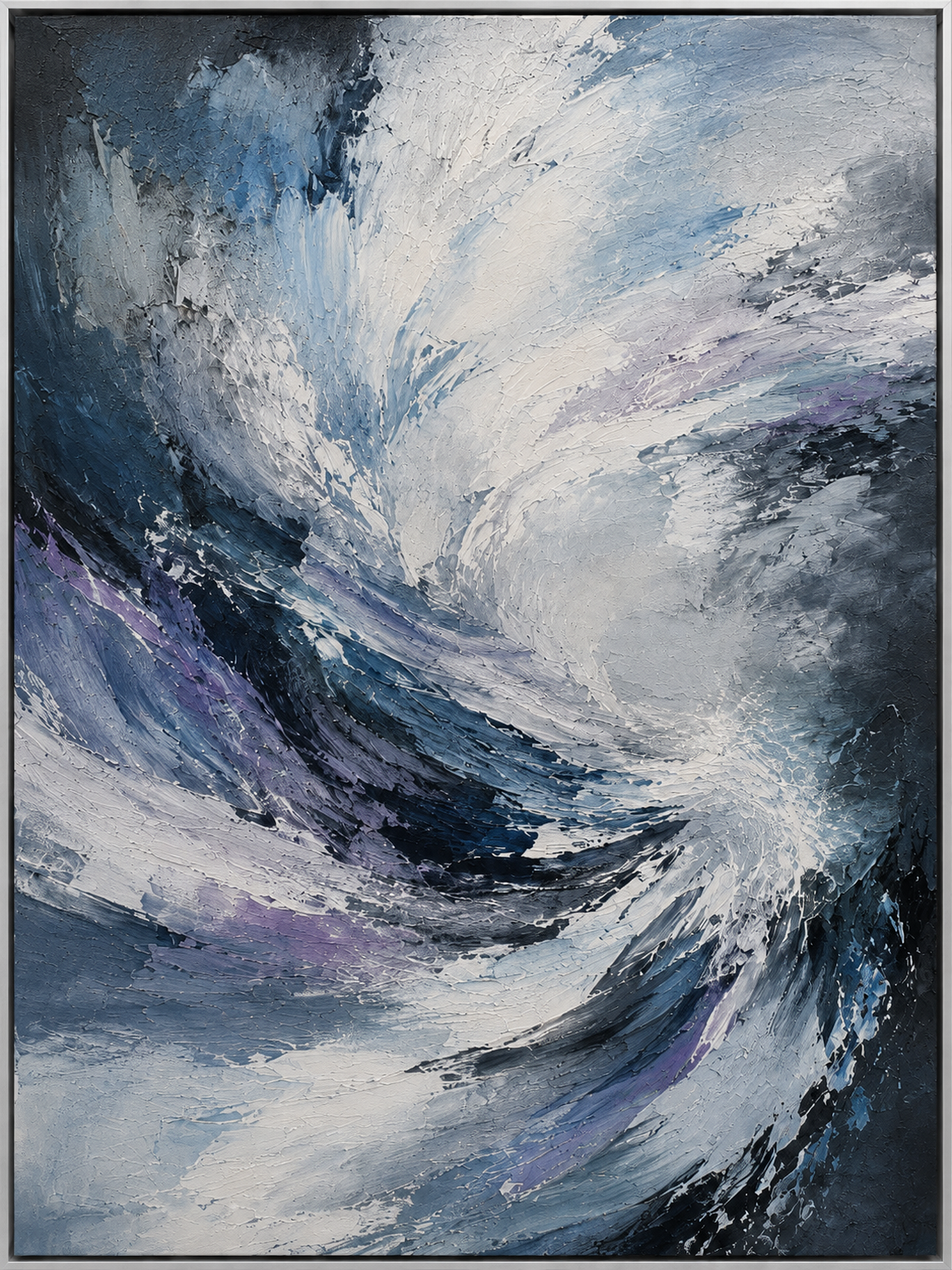 Stormy Blue Abstract Wave