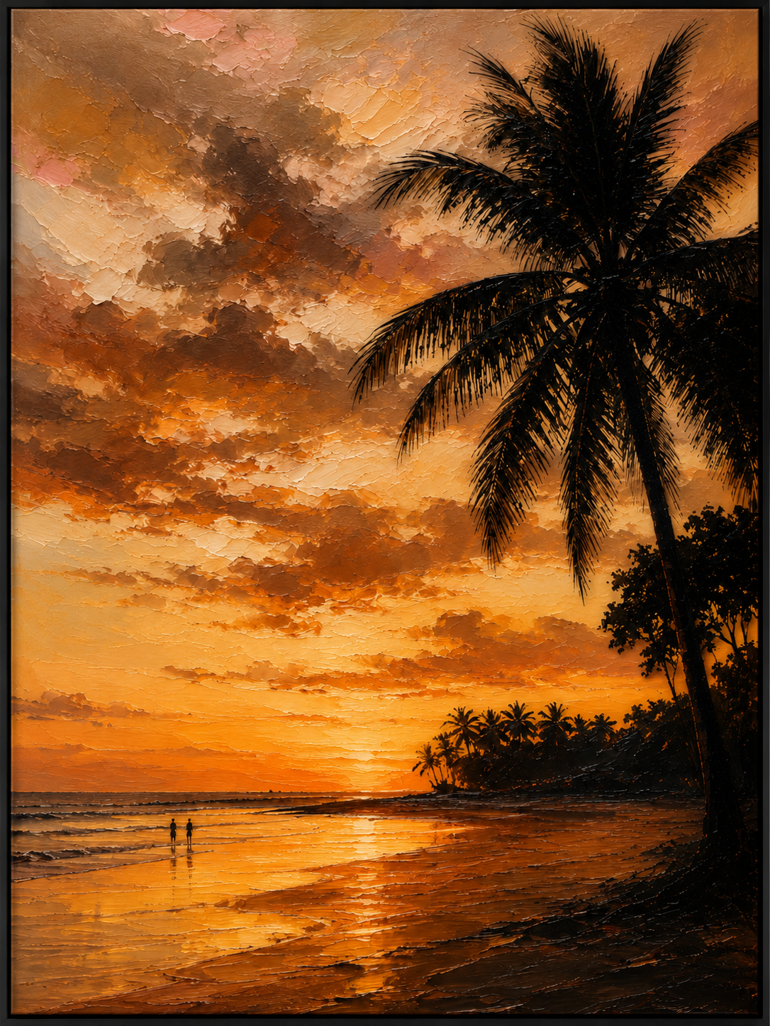 Golden Palm Beach Sunset