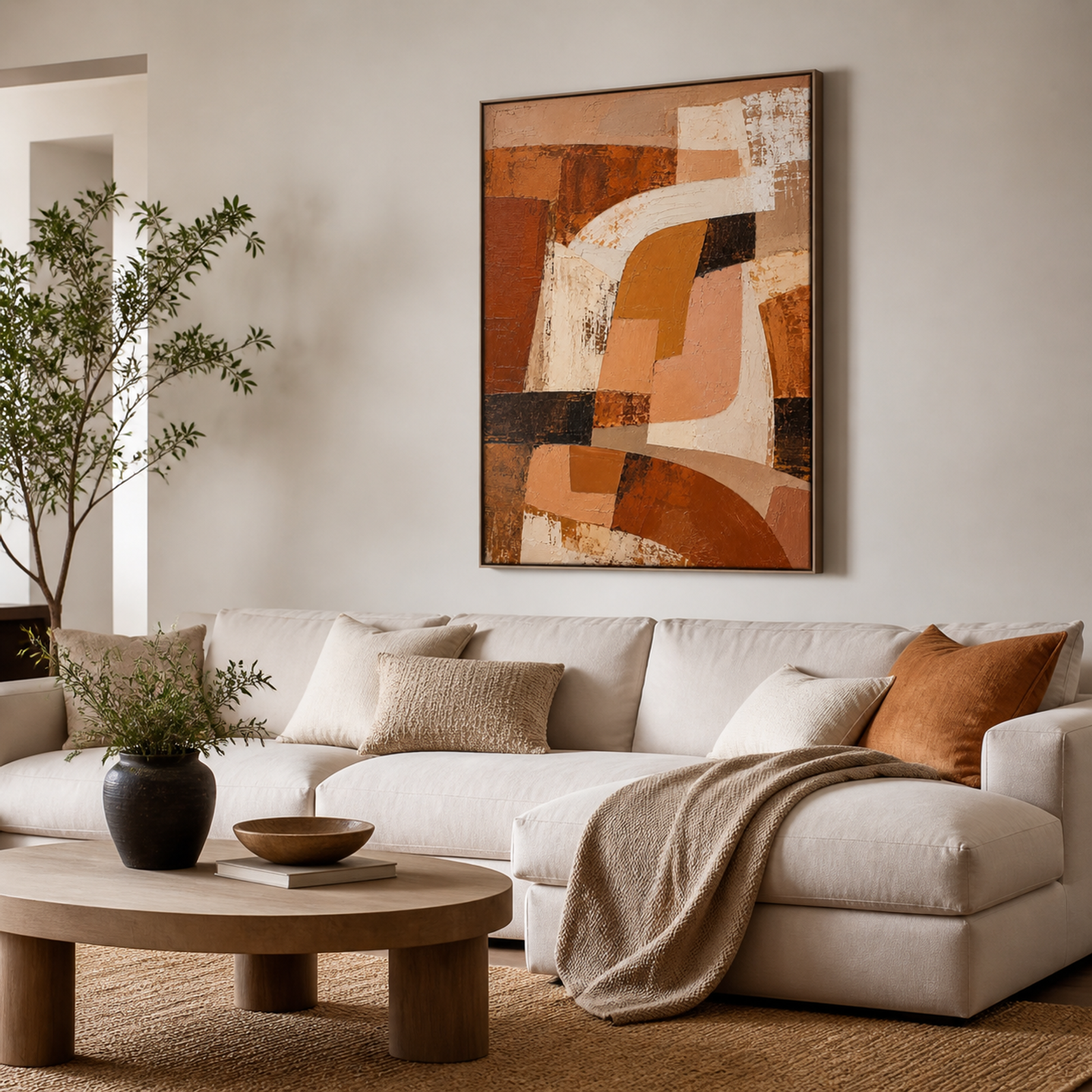 Warm Terracotta Geometry
