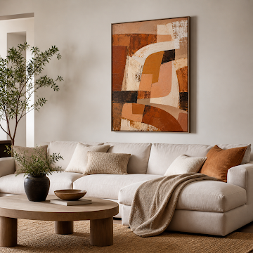 Warm Terracotta Geometry