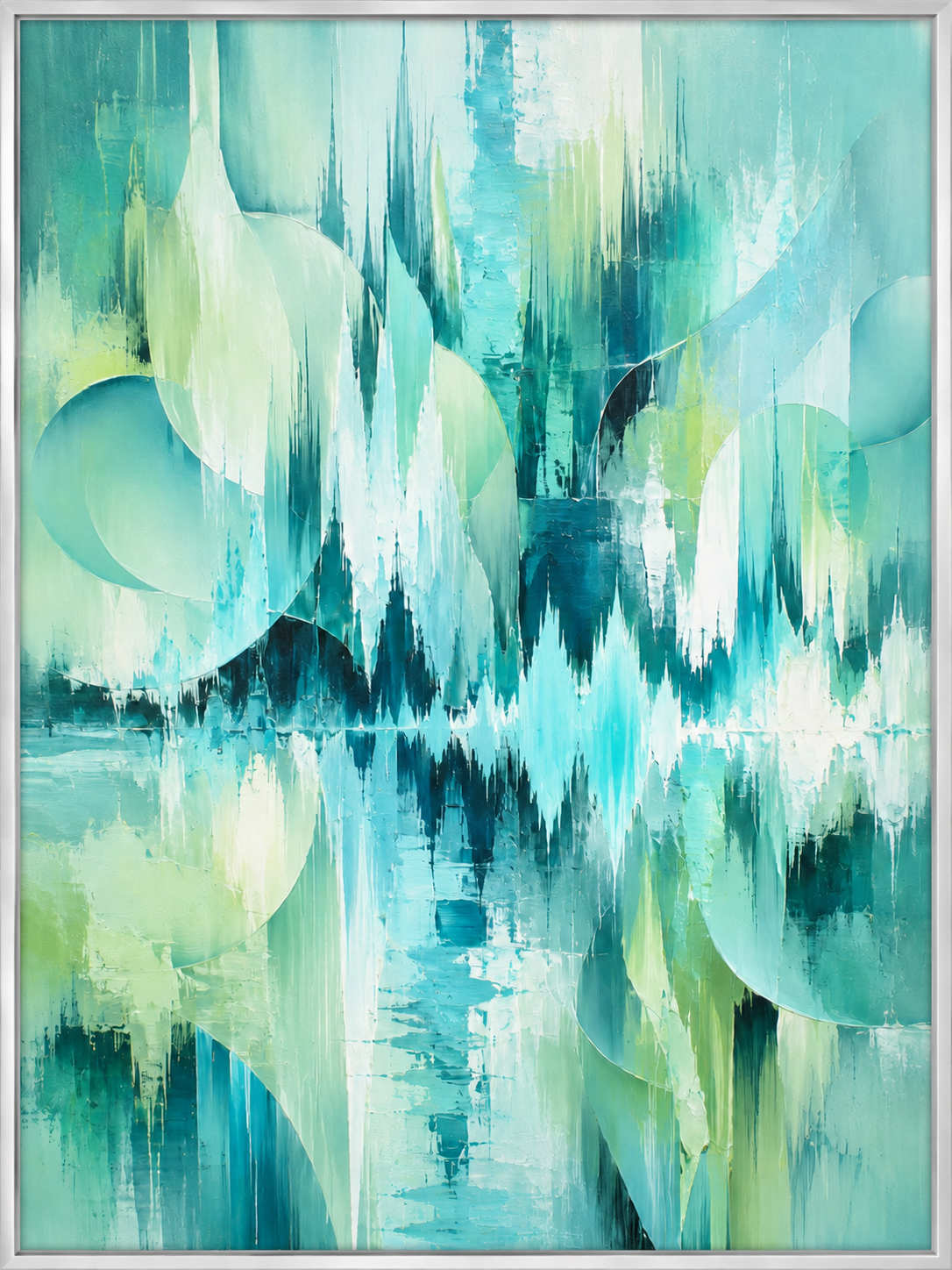 Aqua Abstract Serenity