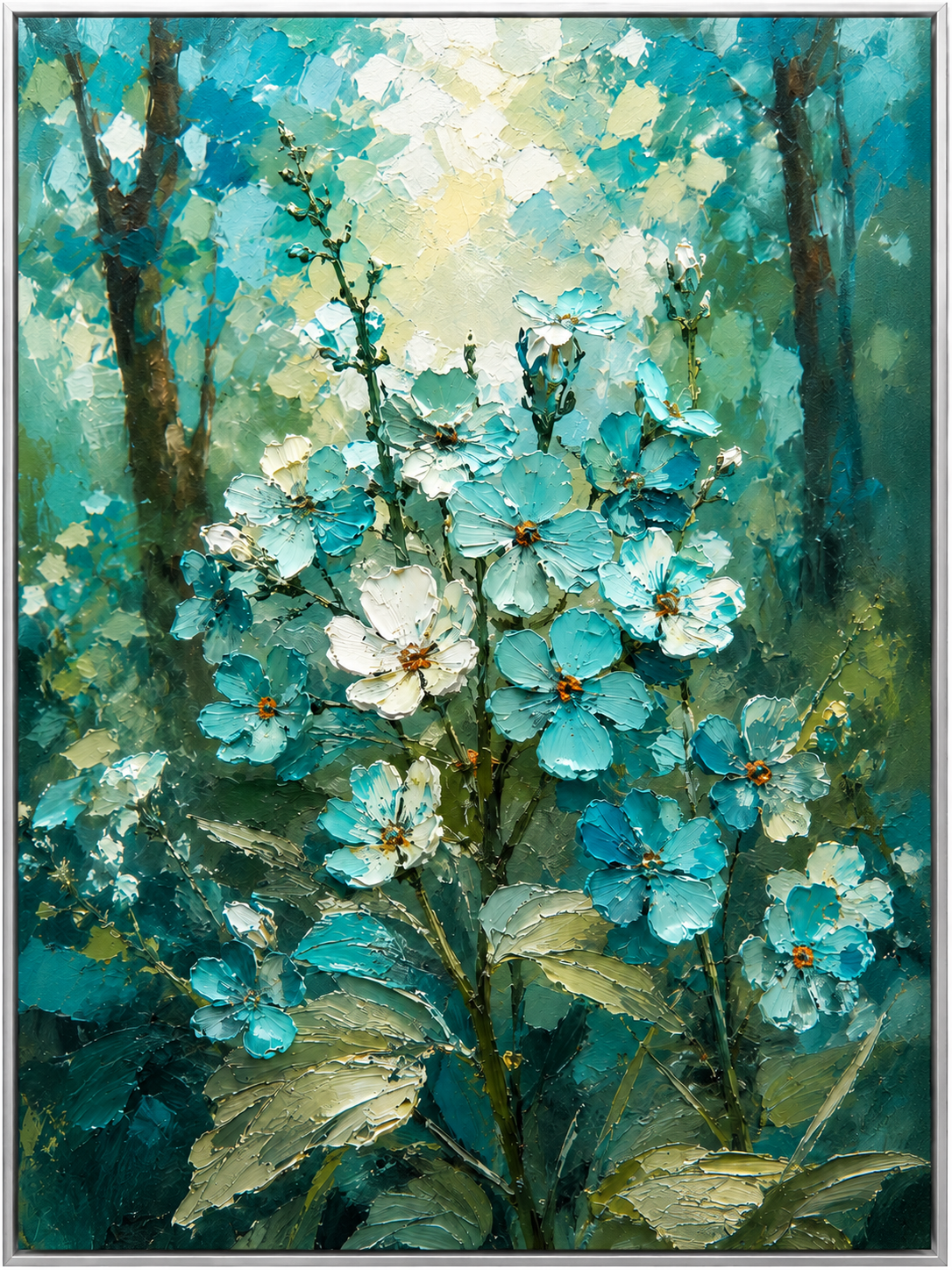 Teal Blossom Woodland