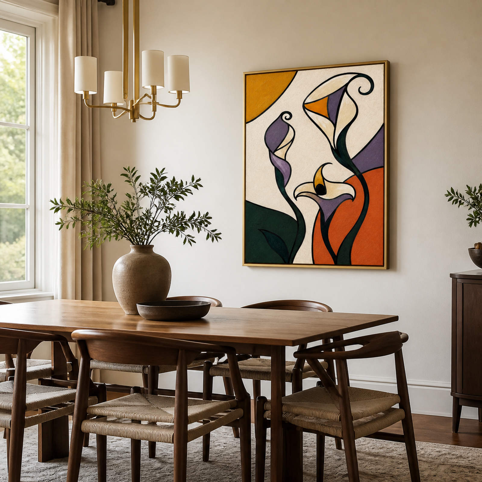Abstract Calla Lily Garden
