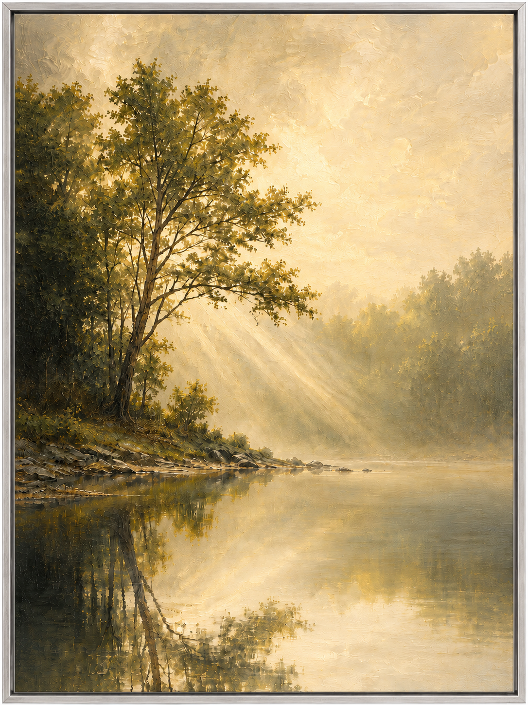 Golden Forest Reflections