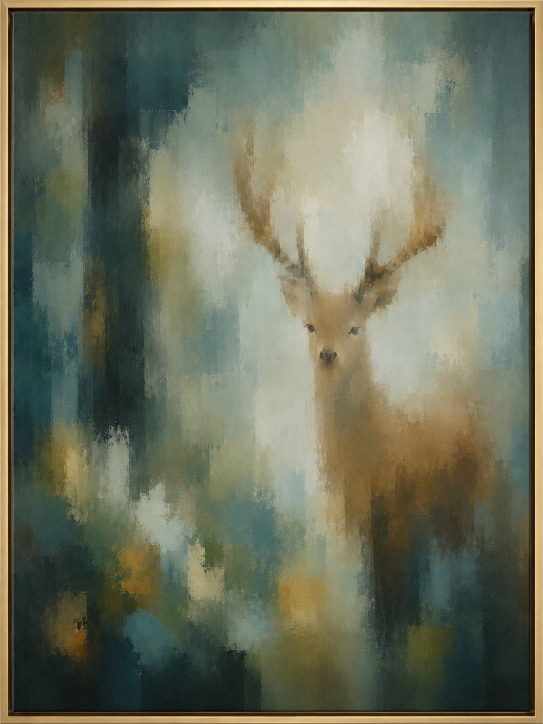 Misty Woodland Stag