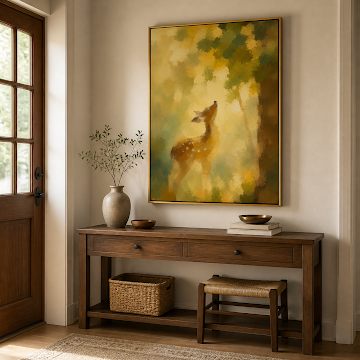 Golden Forest Deer