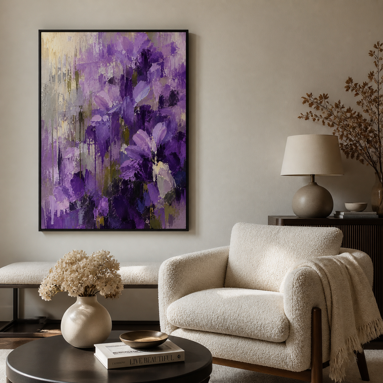 Purple Floral Reverie