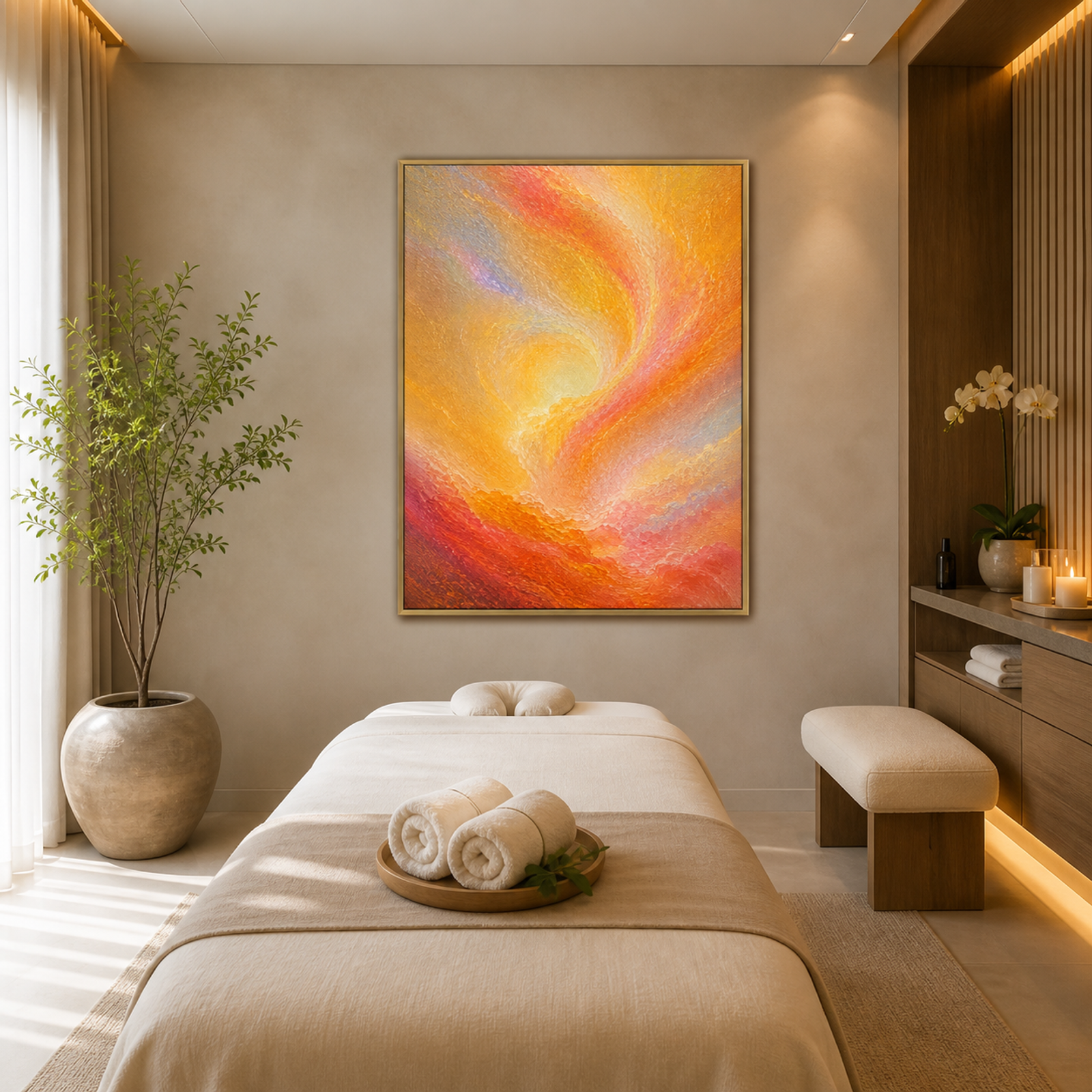 Radiant Sunrise Swirl