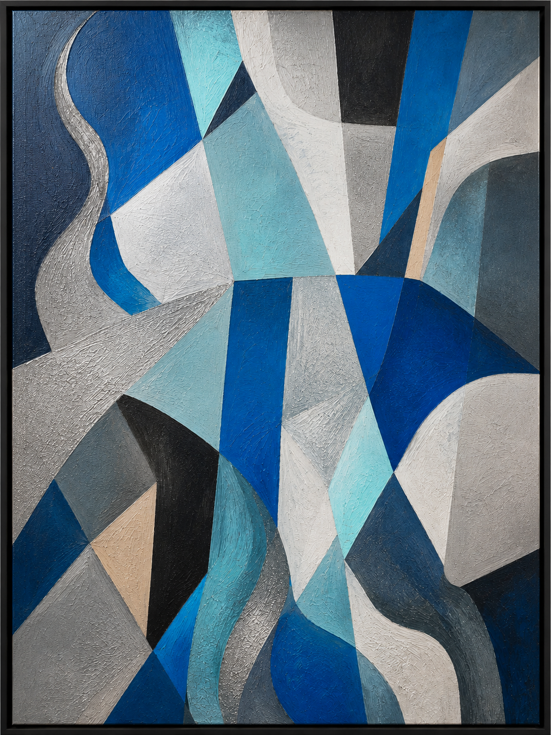 Blue Geometric Harmony