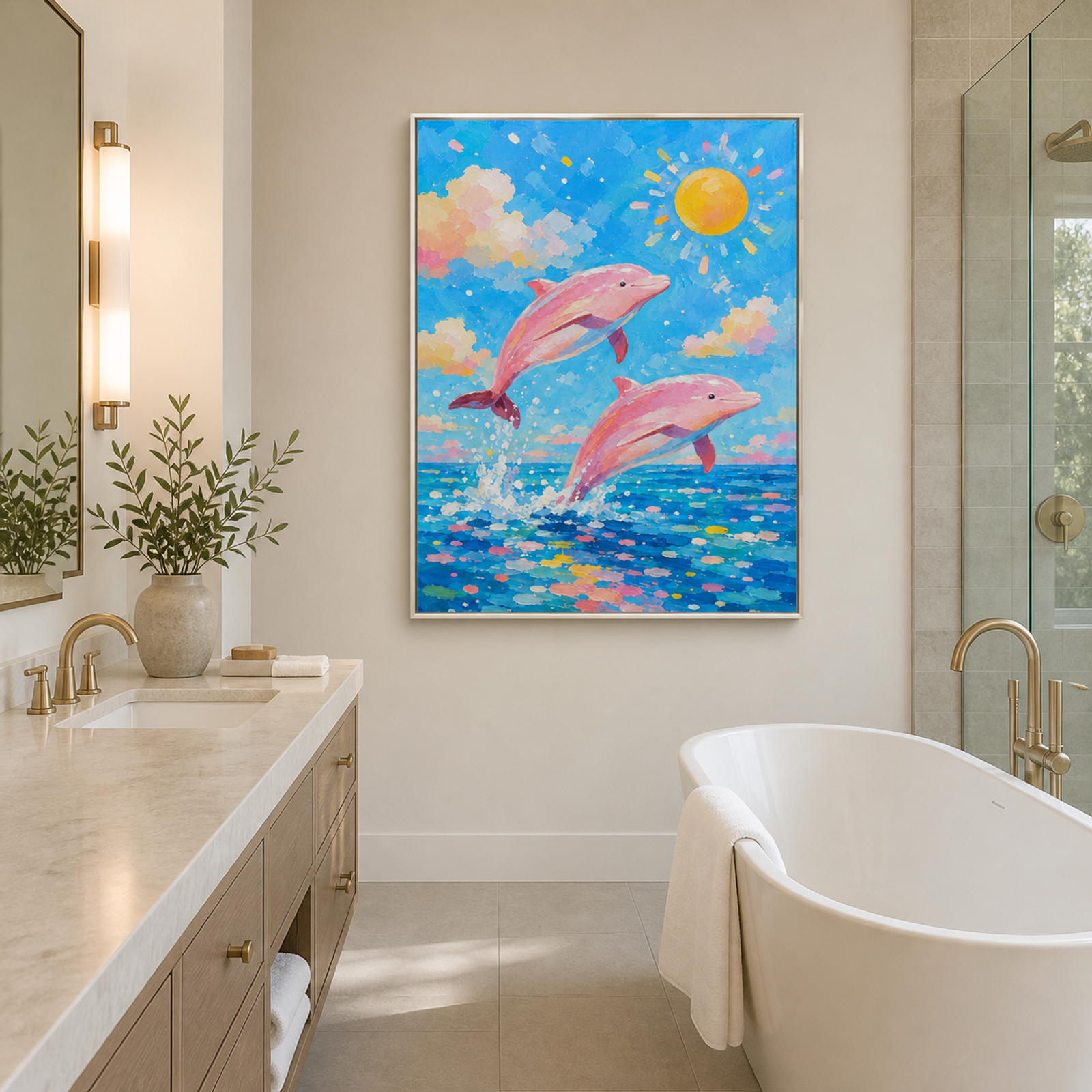 Joyful Dolphin Sunshine