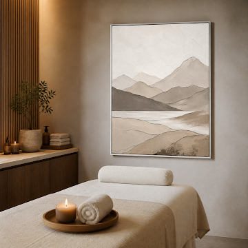 Serene Neutral Mountain Lake