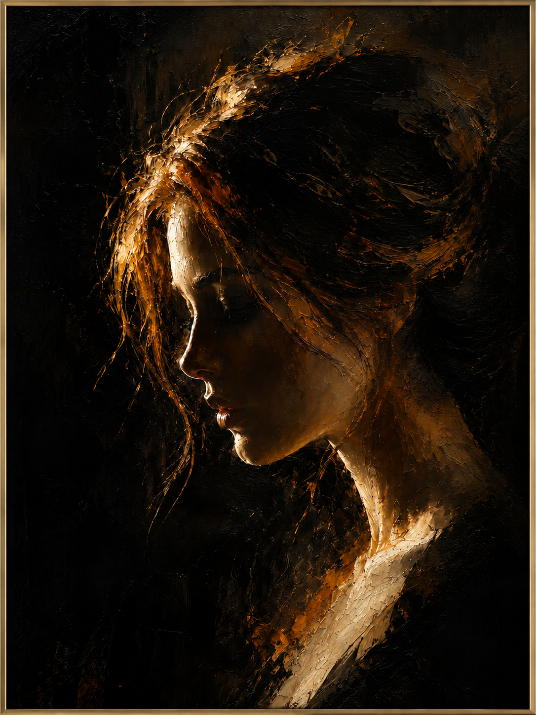 Golden Shadow Portrait