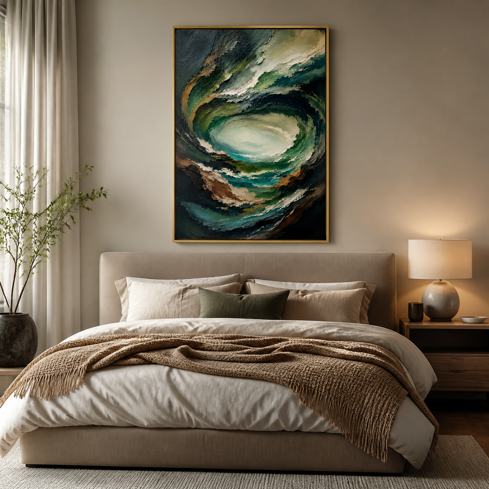 Emerald Tidal Swirl
