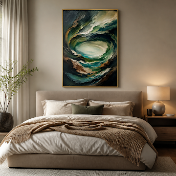 Emerald Tidal Swirl
