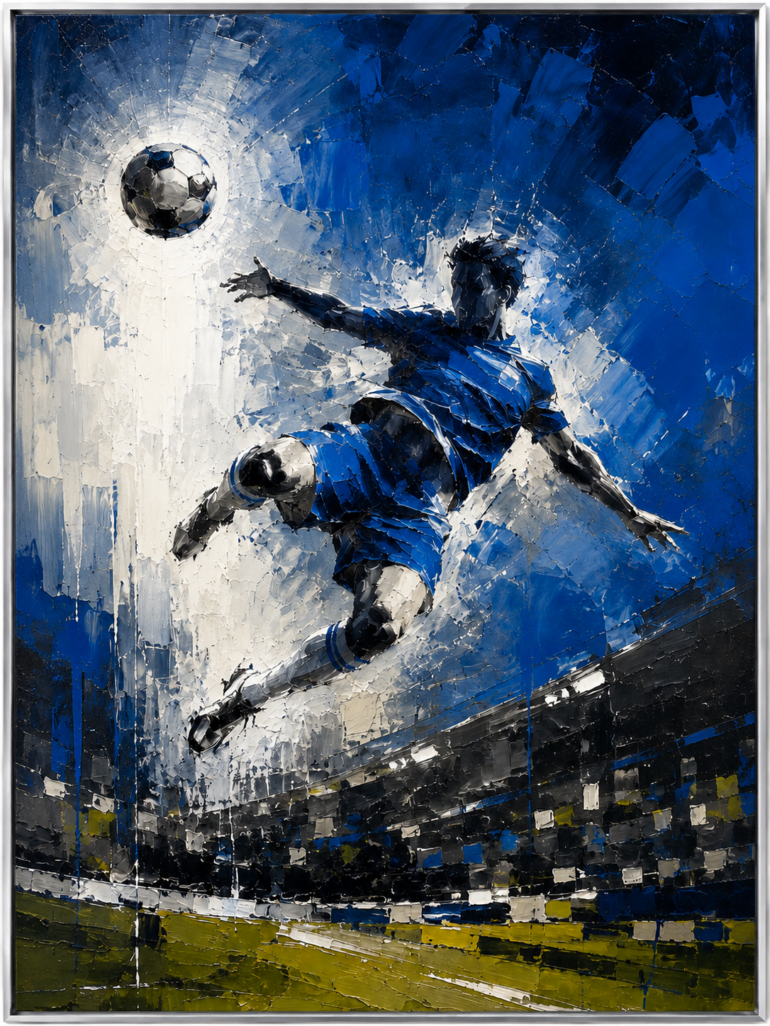 Blue Soccer Strike