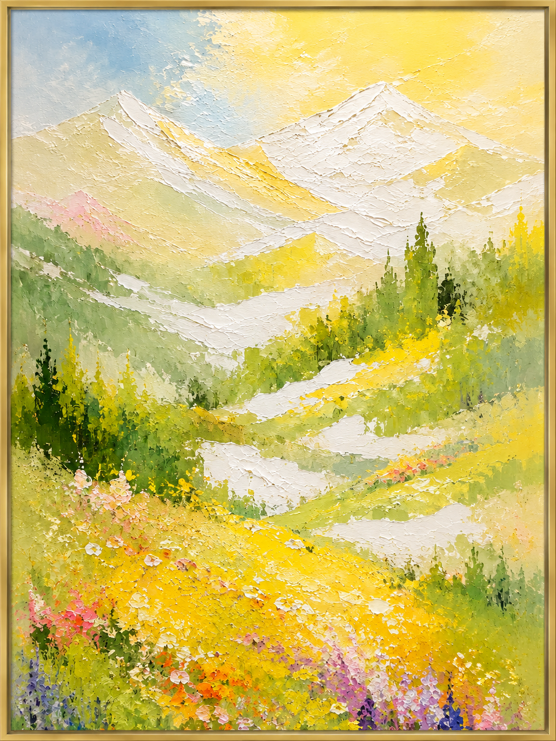 Sunlit Mountain Meadow