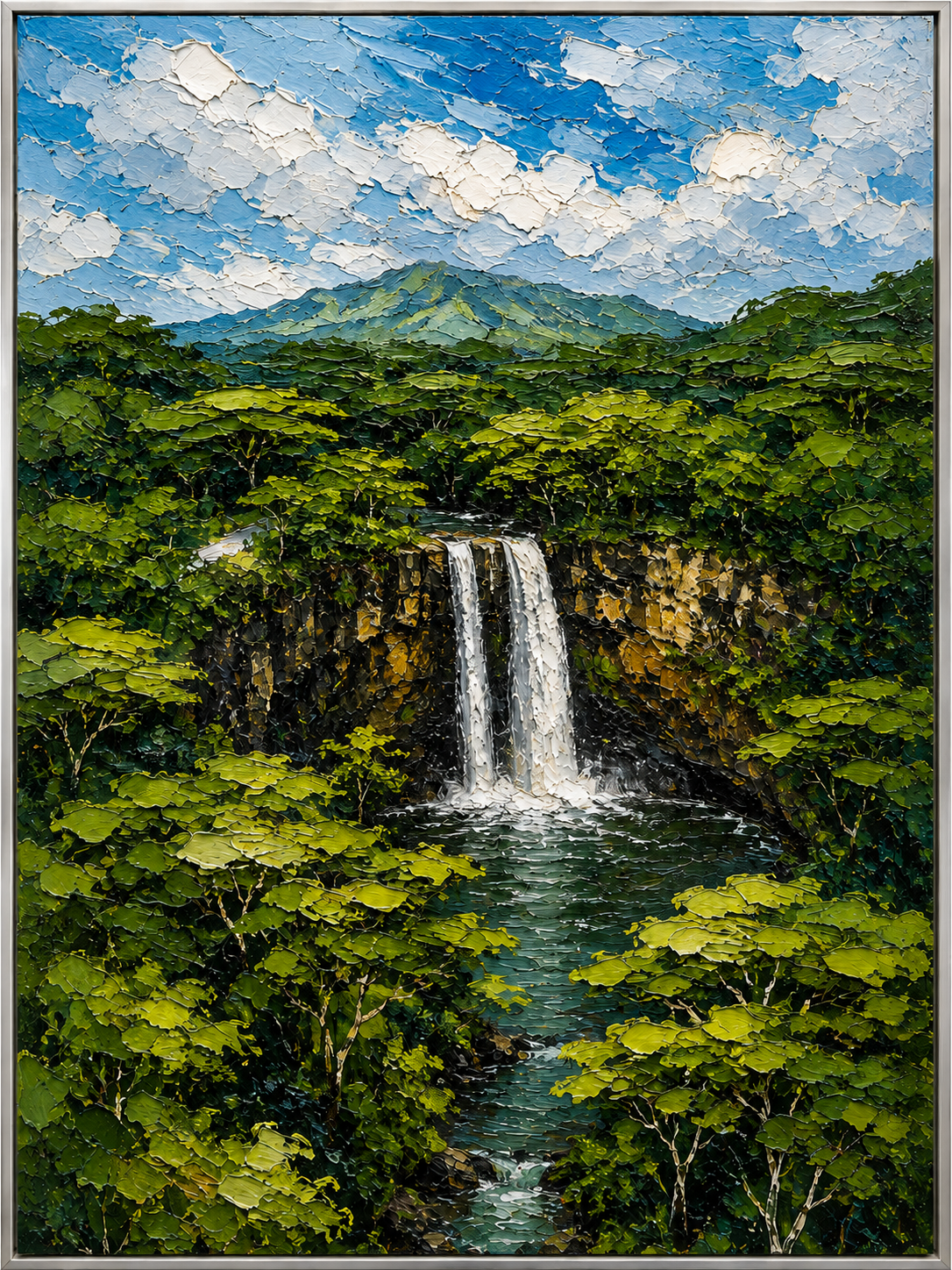 Serene Forest Waterfall