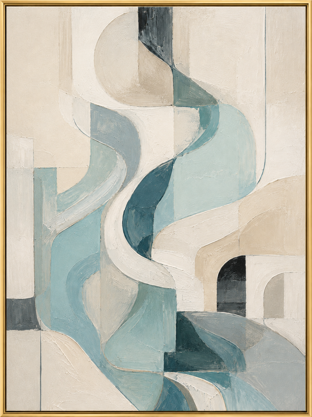Serene Blue Geometry