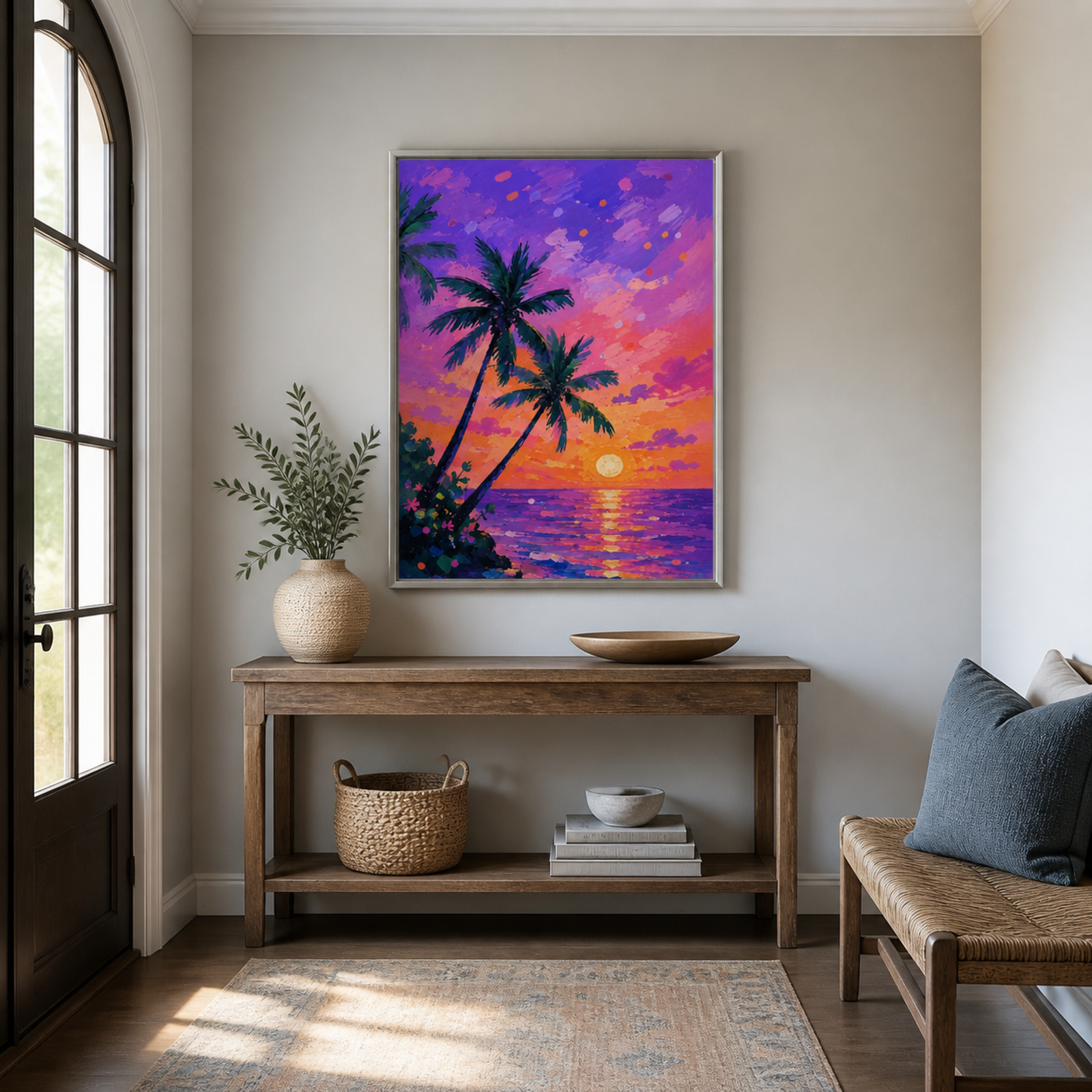 Tropical Sunset Palms