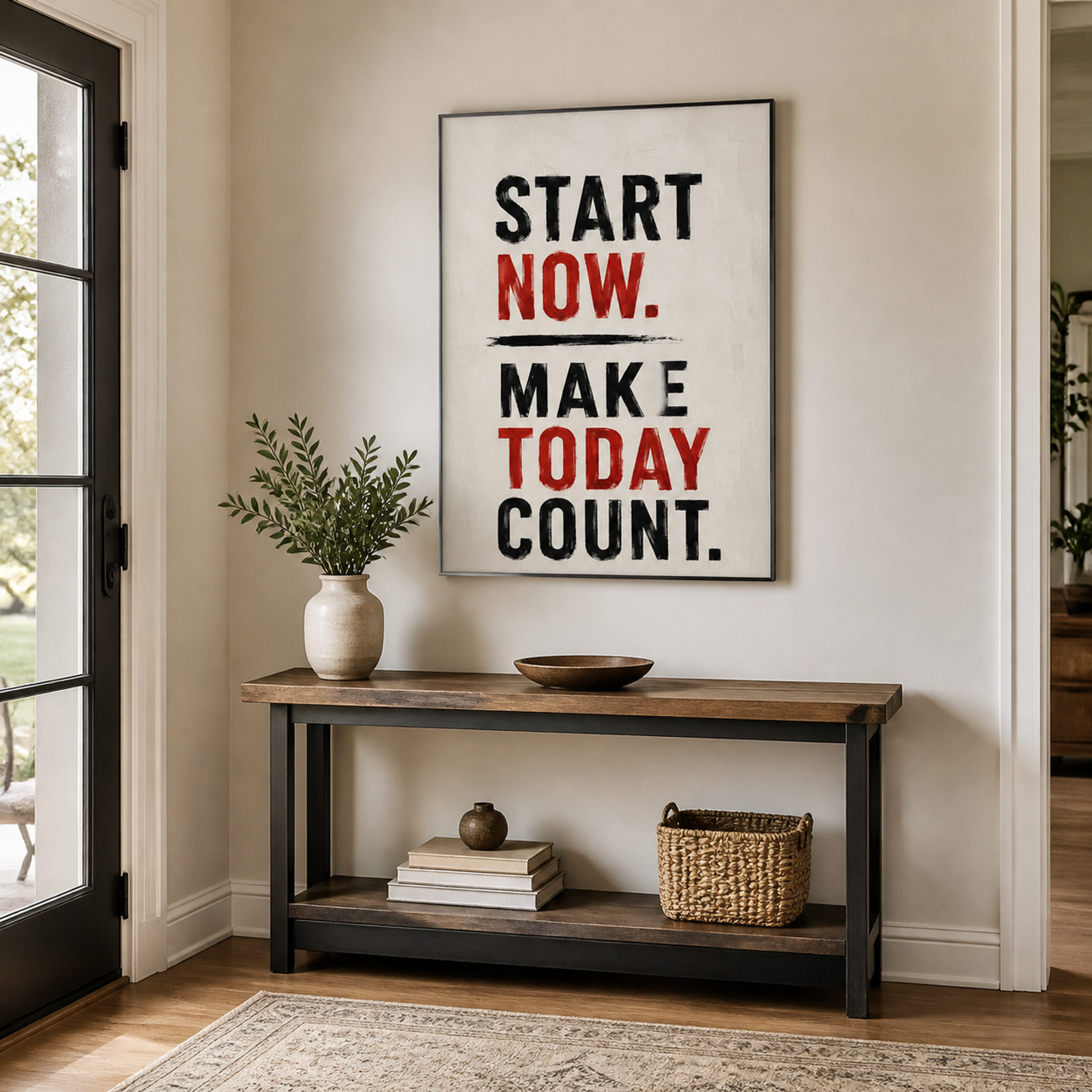 Start Now Statement Art