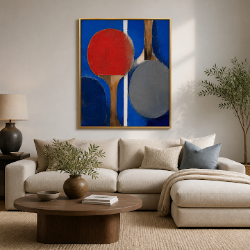 Bold Table Tennis Abstract