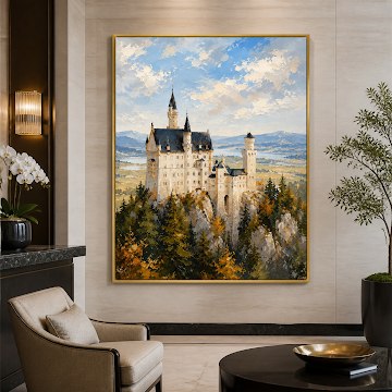 Castle Above Alpine Forest